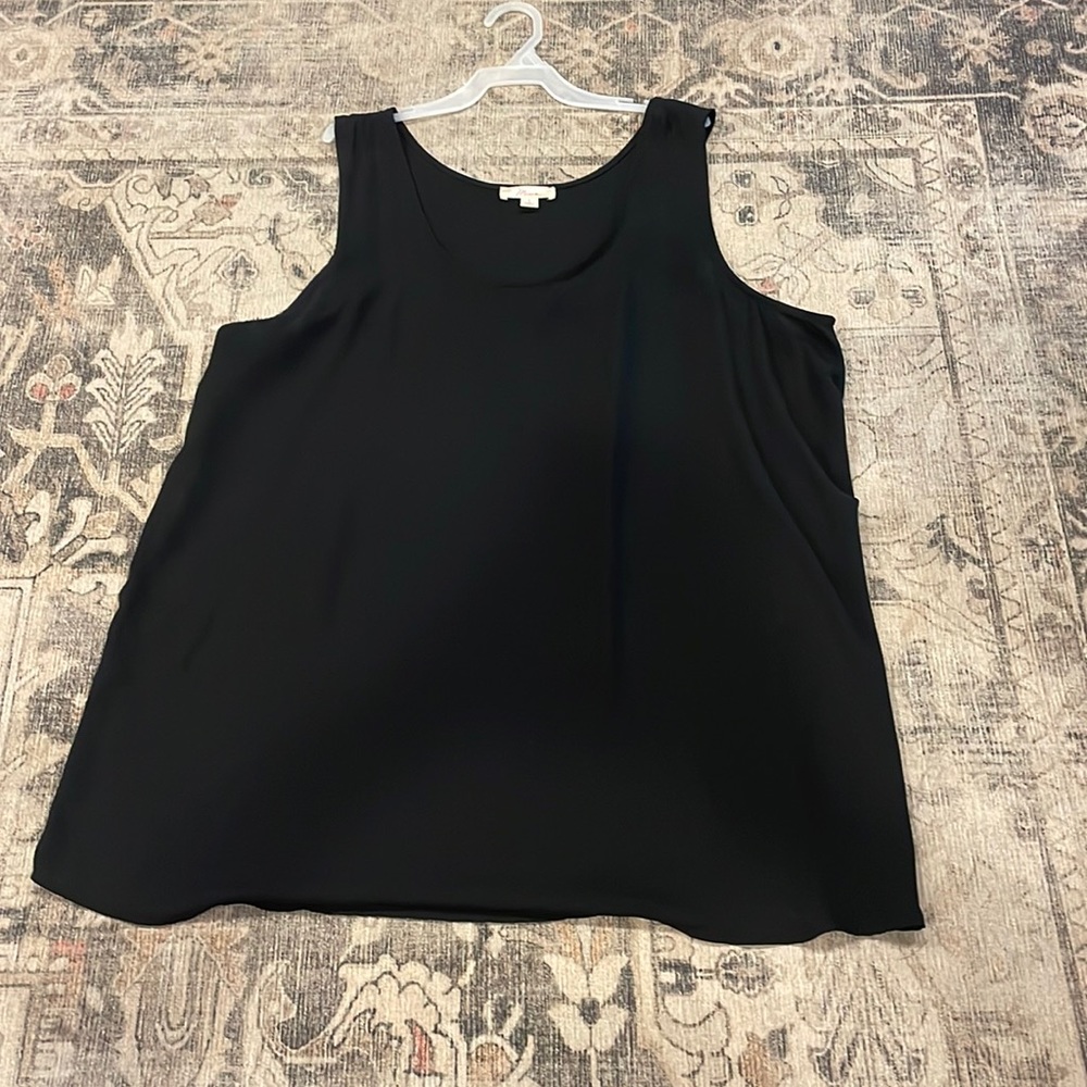 Misia sheer black tank
